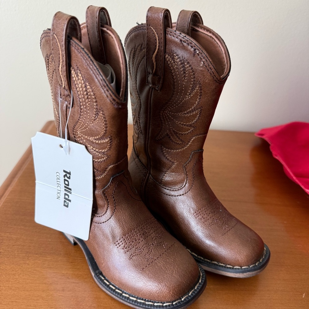 Rollda Toddler Brown Cowboy Boots - NWT